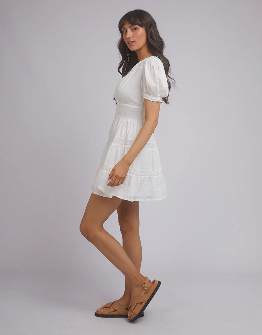 Load image into Gallery viewer, All About Eve Denver V Neck Dress - White
