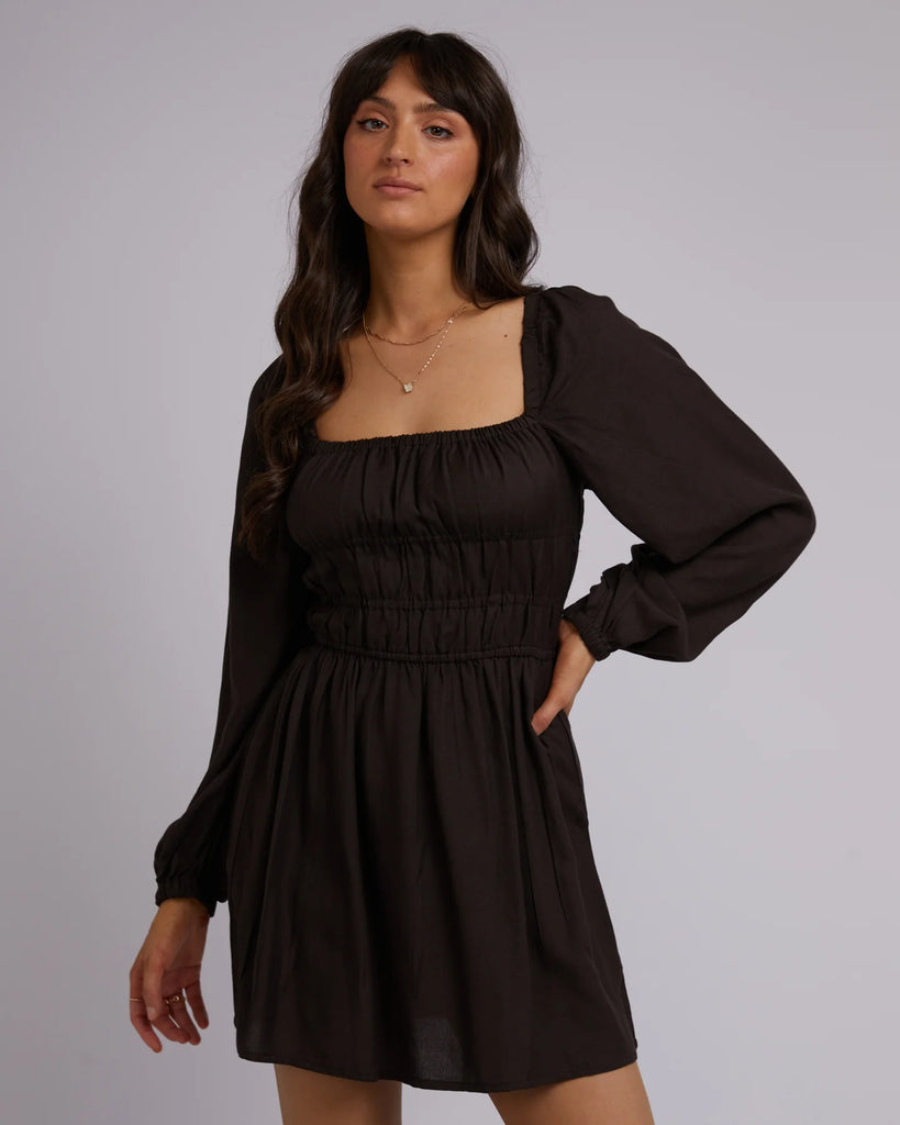 Gracie Mini Dress Black Laurie Claire Boutique