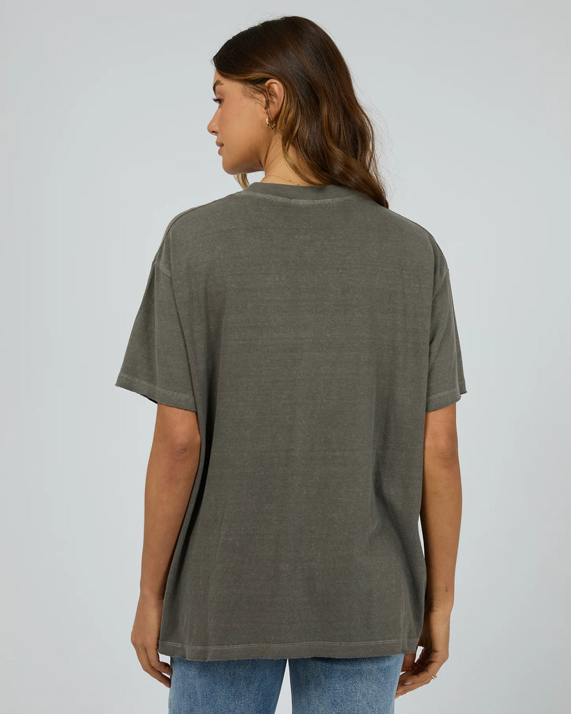 All About Eve Bohemain Oversized Tee - Charcoal