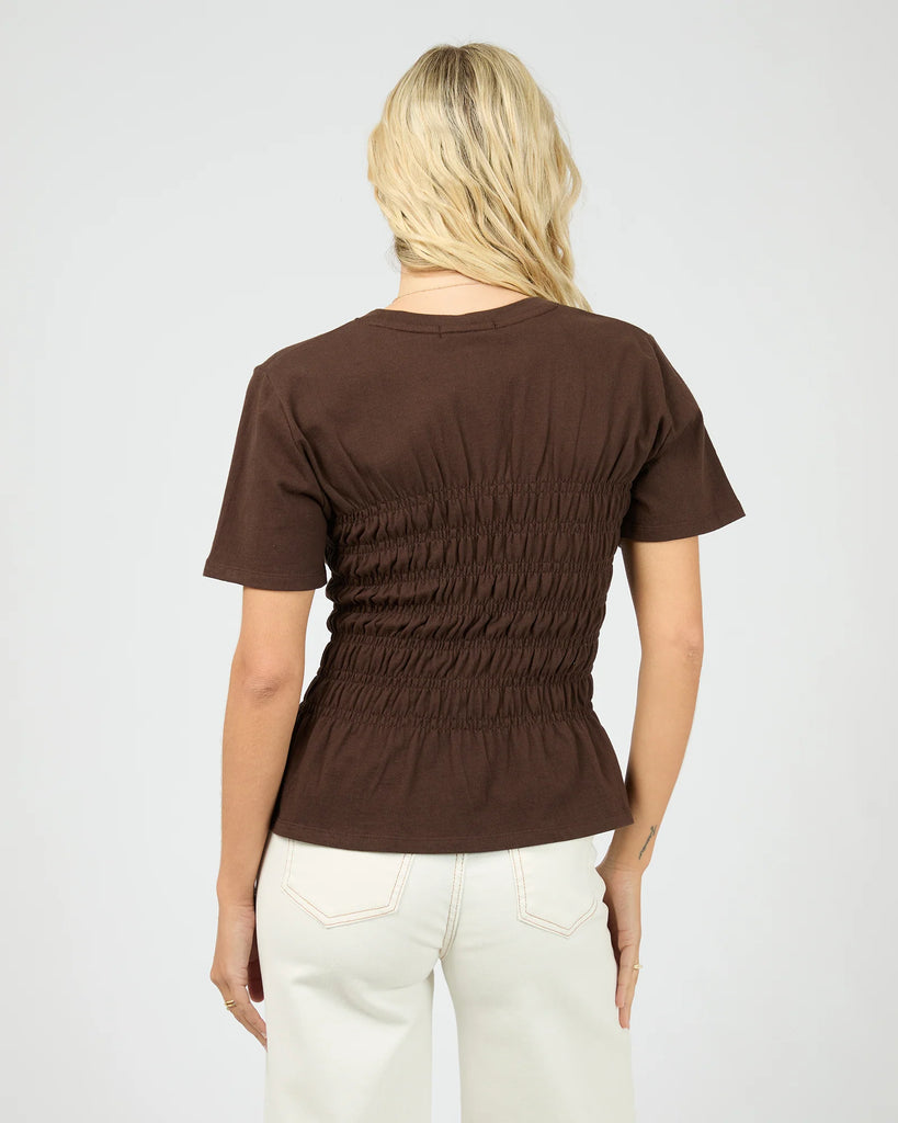 All About Eve Lipa Ruched Top - Brown