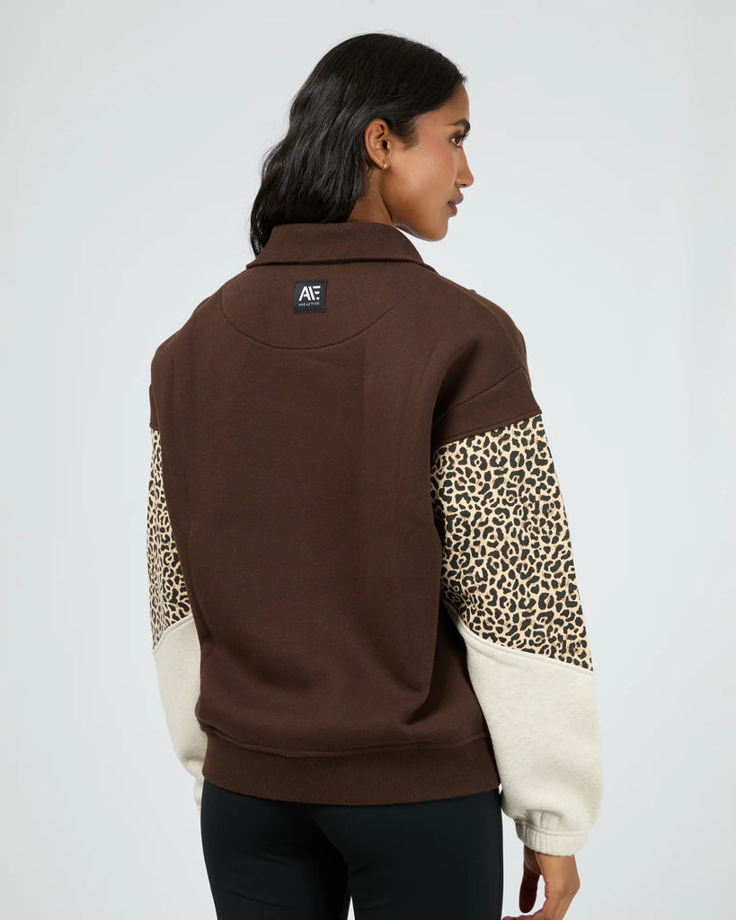 All About Eve Savannah 1/4 Zip - Brown