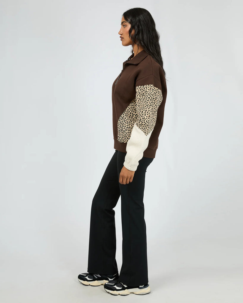 All About Eve Savannah 1/4 Zip - Brown