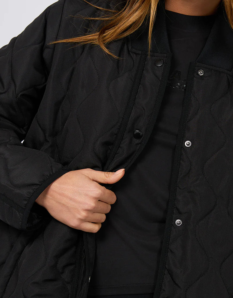 All About Eve Active Quilted Jacket - Black