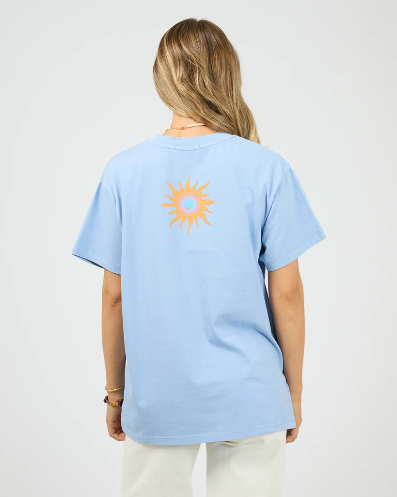 All About Eve Calamity Sun Relaxed Tee - Light Blue