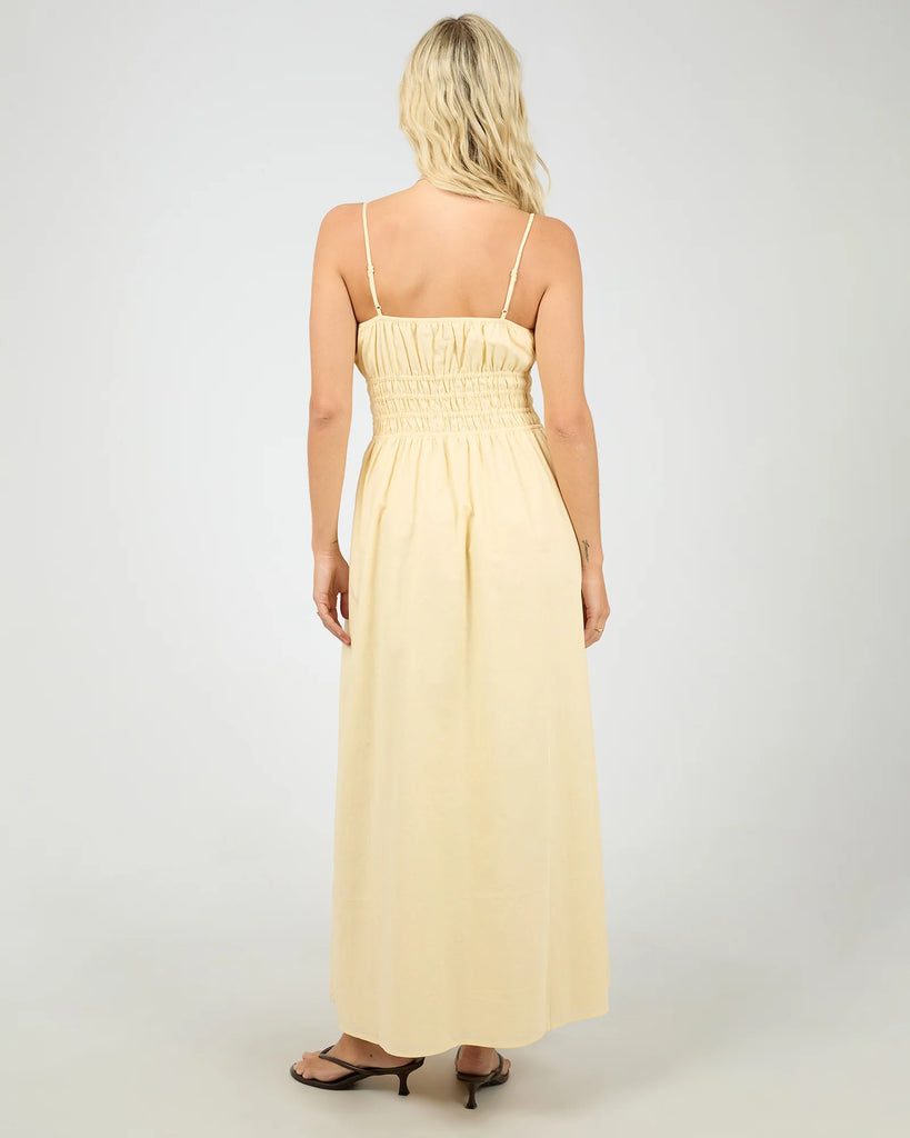 All About Eve Alessa Linen Maxi Dress - Yellow