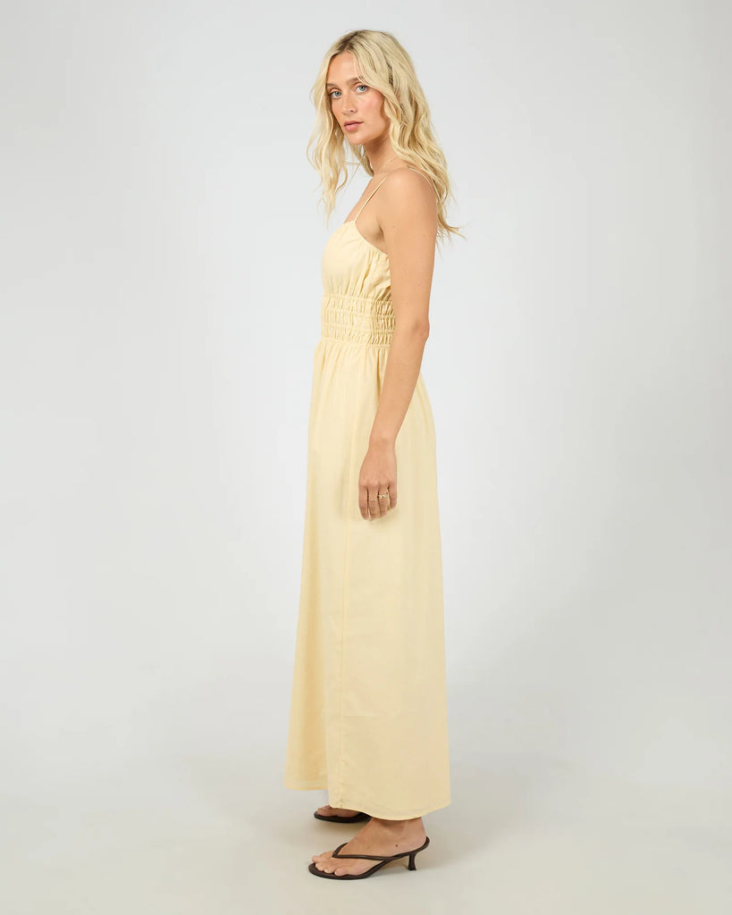 All About Eve Alessa Linen Maxi Dress - Yellow