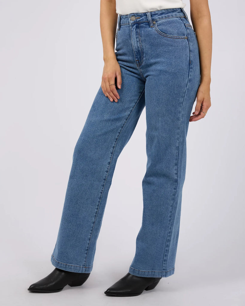 All About Eve Jacquie Wide Leg Jean - Heritage Blue