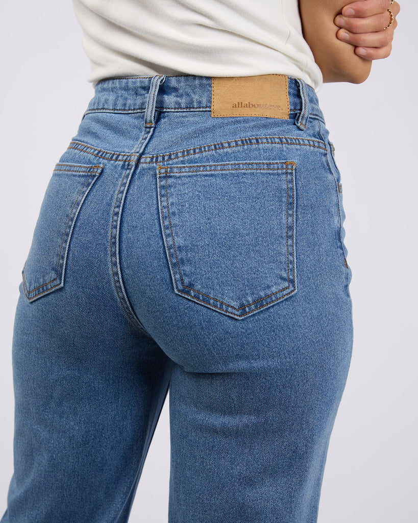 All About Eve Jacquie Wide Leg Jean - Heritage Blue