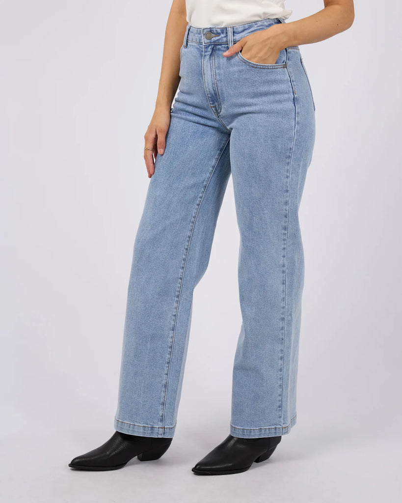 All About Eve Jacquie Wide Leg Jean - Light Blue