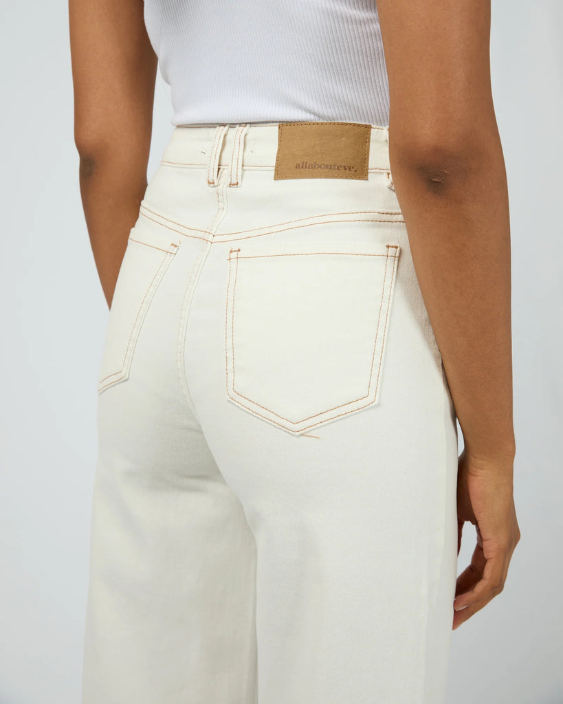 All About Eve Jacqui Wide Leg Jean - Vintage White