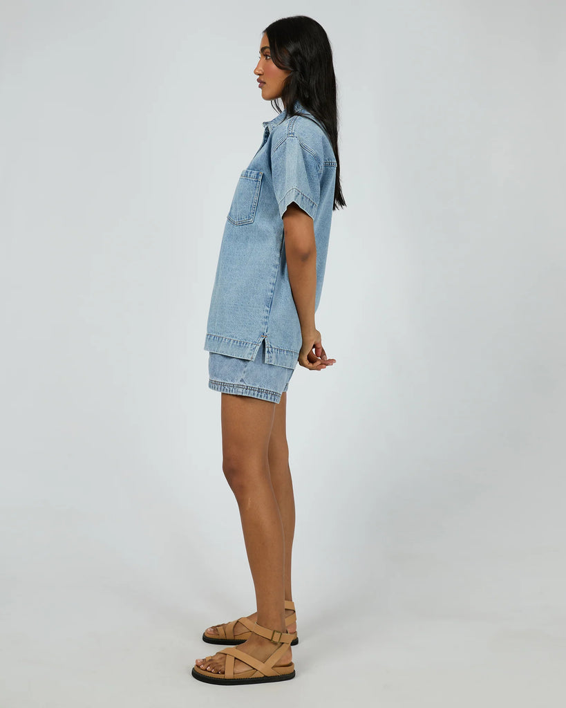 All About Eve Simi Denim Shirt - Light Blue