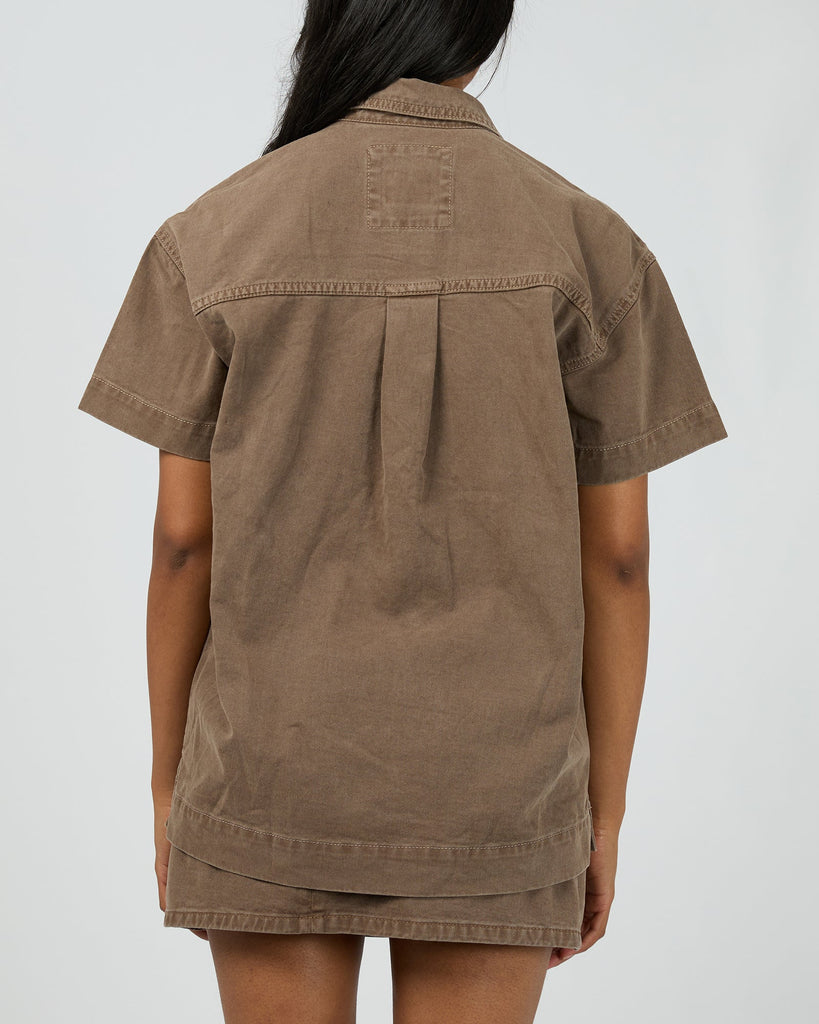 All About Eve Simi Denim Shirt - Chocolate