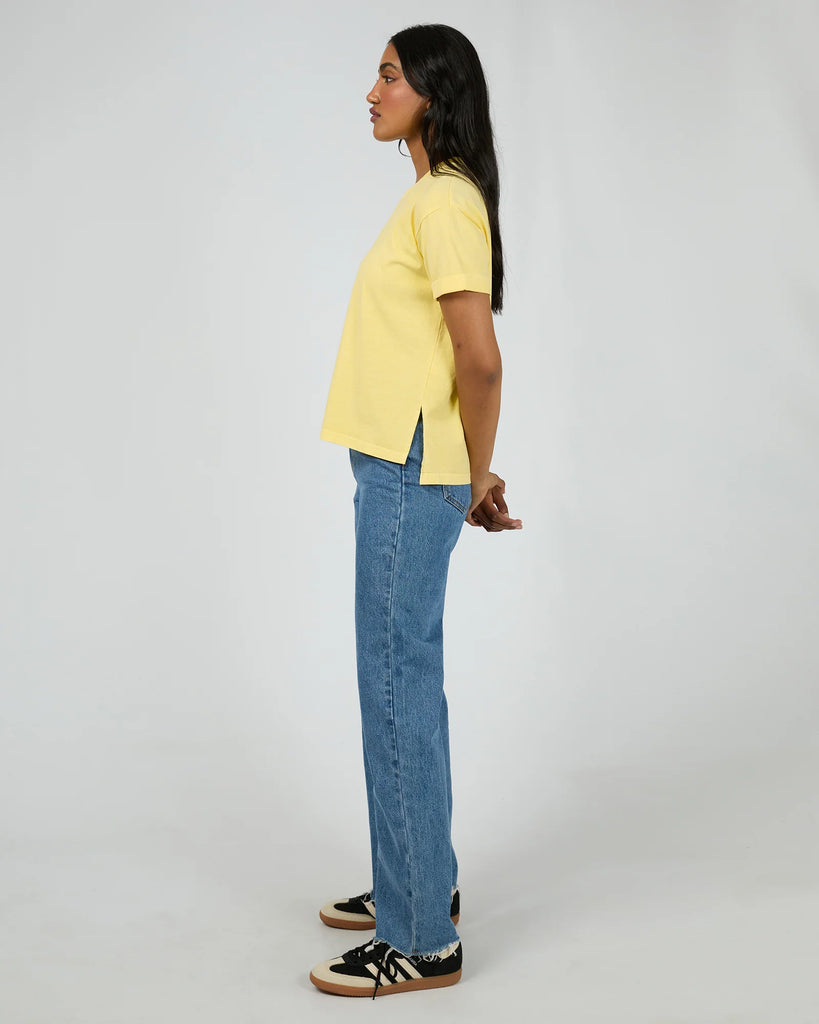 All About Eve Washed Tee - Lemon