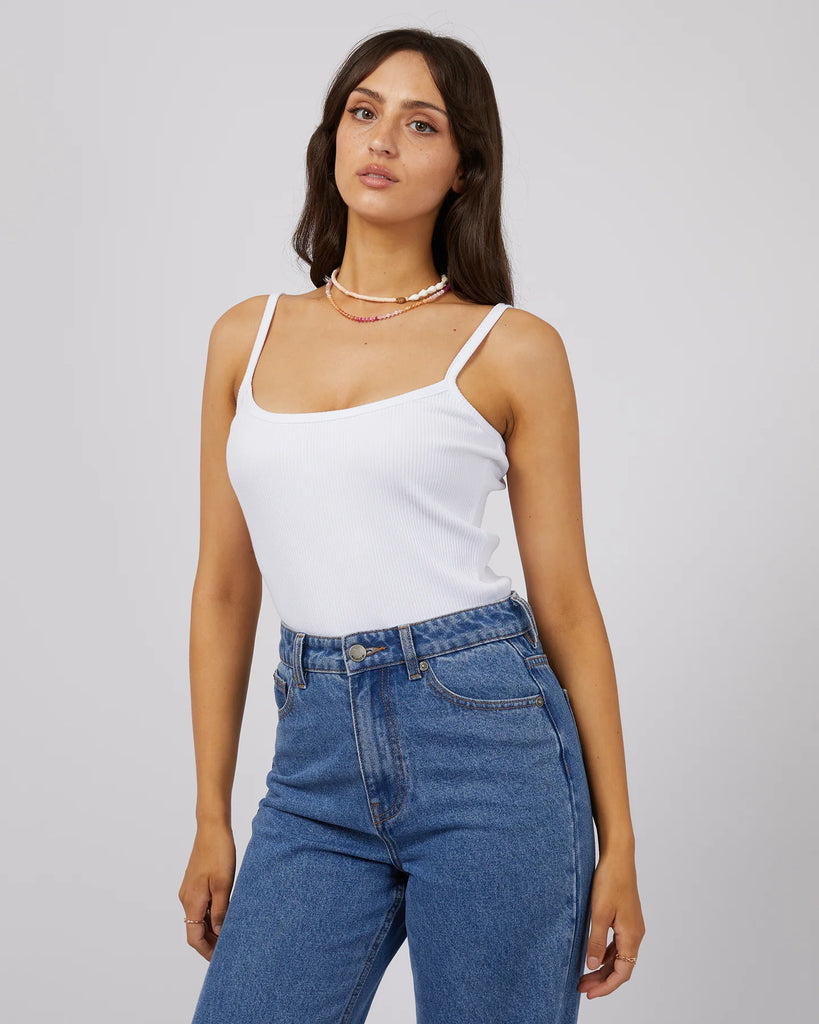 All About Eve Eve Rib Baby Cami White