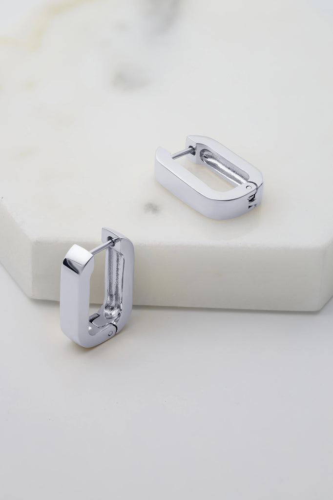 Zafino Cassie Hoop Earring - Silver
