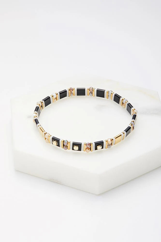 Zafino Tile Bracelet - Black