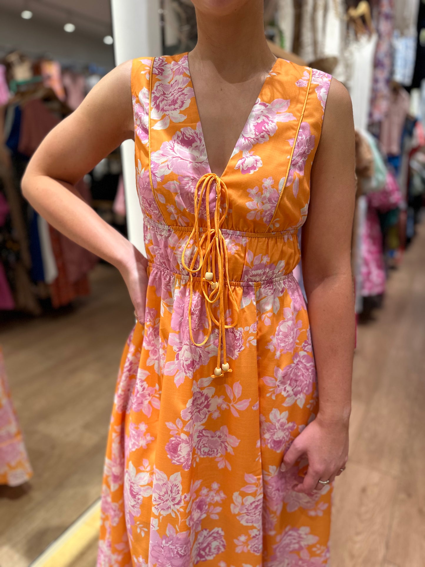 Saunion Maxi Dress - Pumpkin