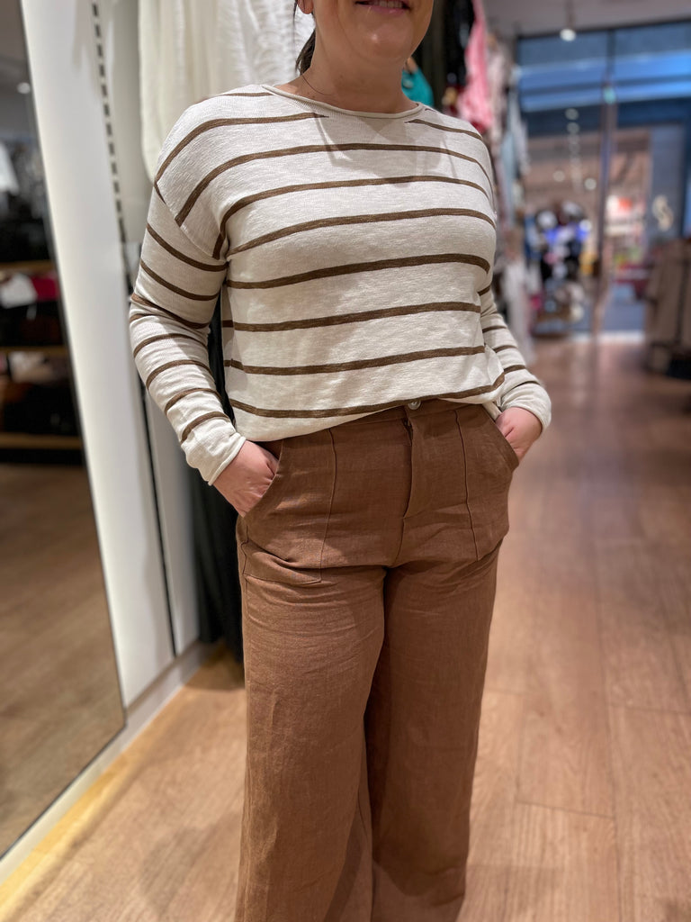 Jude Linen Pants - Mocha