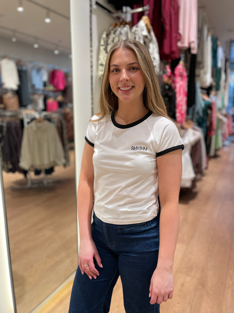 Rhythm Ringer T-Shirt - White