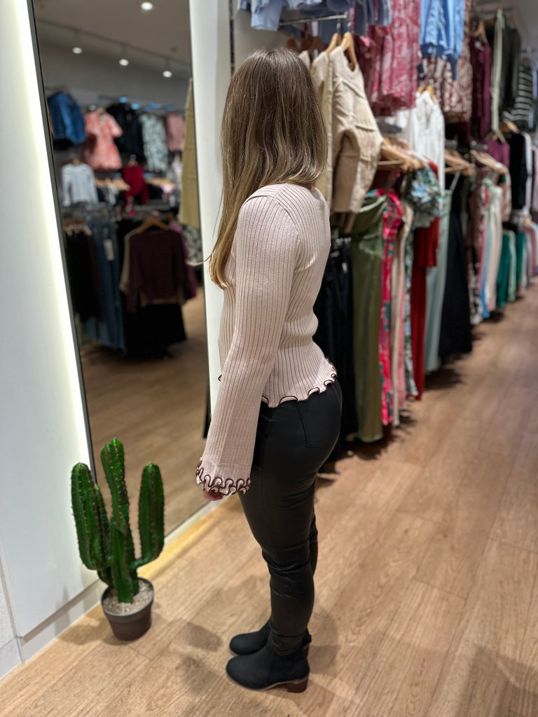 Cancana Knit Top - Oat