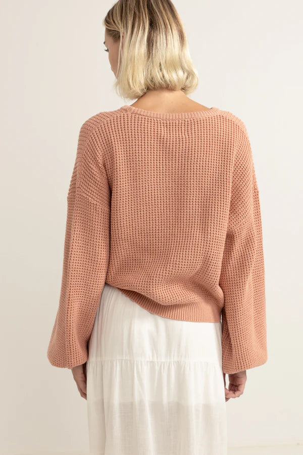 Rhythm Classic Knit Jumper - Rose