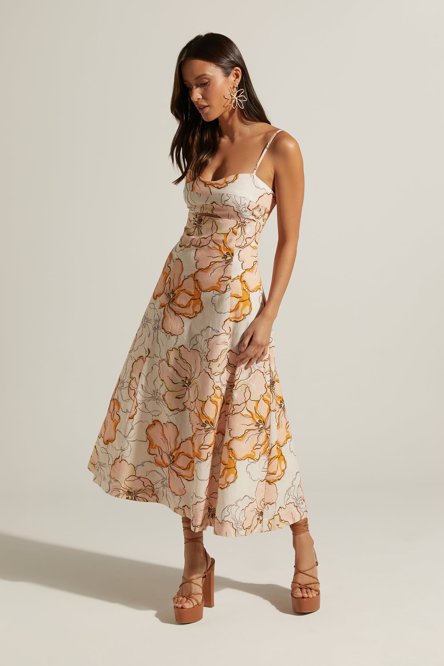 Amalie The Label Carietta Midi Dress - Maison Fleur