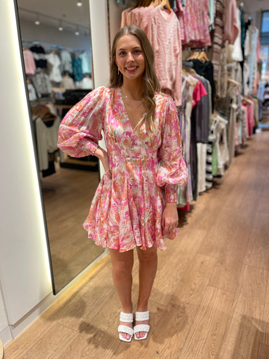 Maniton Printed Dress - Pink