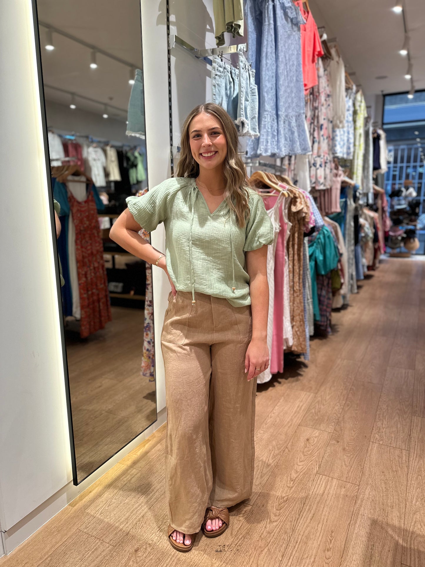 Jude Linen Pants - Taupe