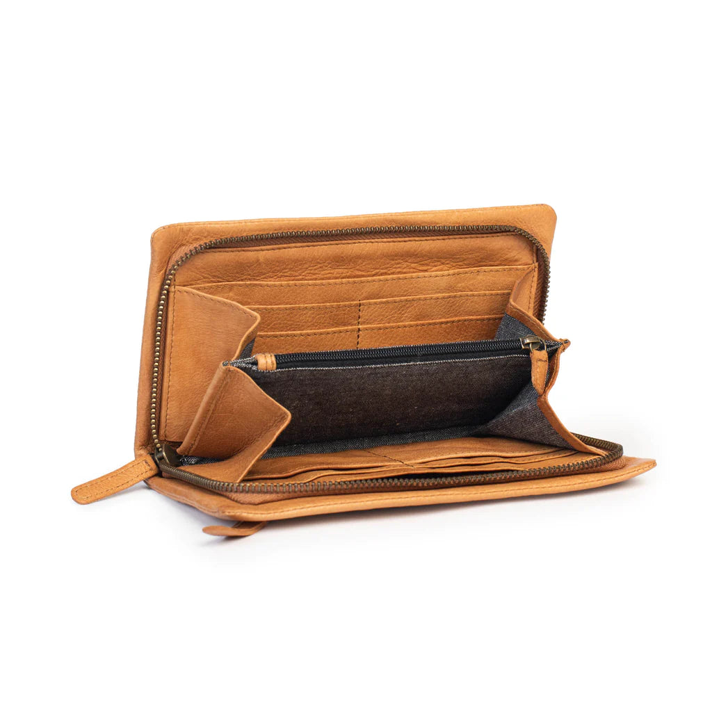 Dusky Robin Leather Harriet Purse - Black