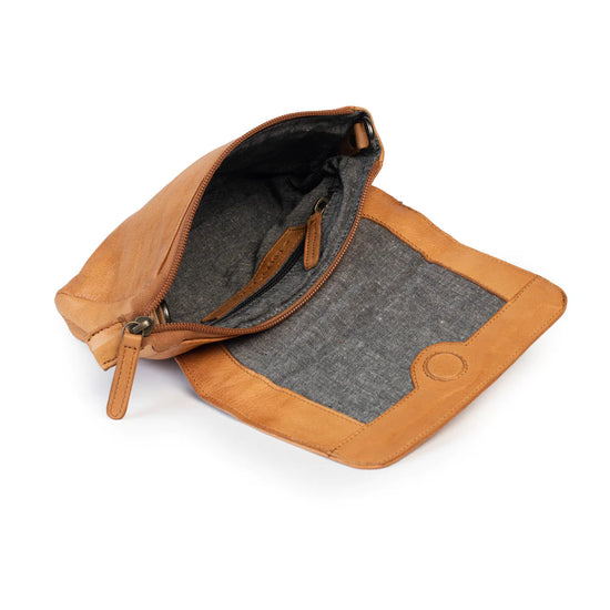 Dusky Robin Leather Sara Bag - Black/Spot