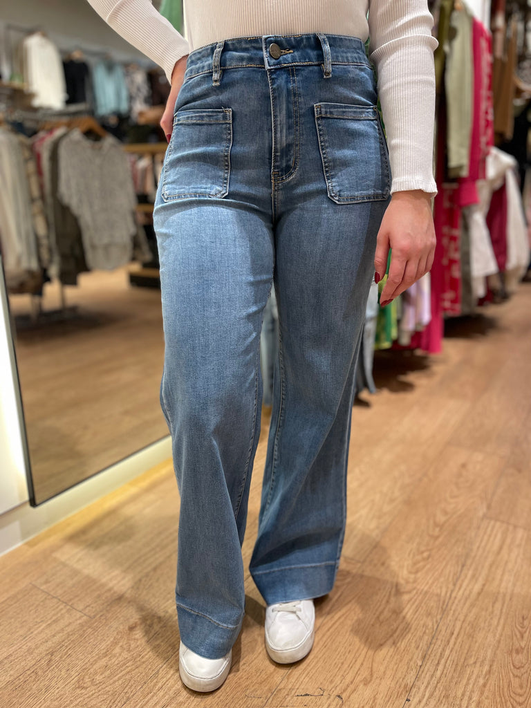 Wakee Aspire Wide Leg Jean - Denim