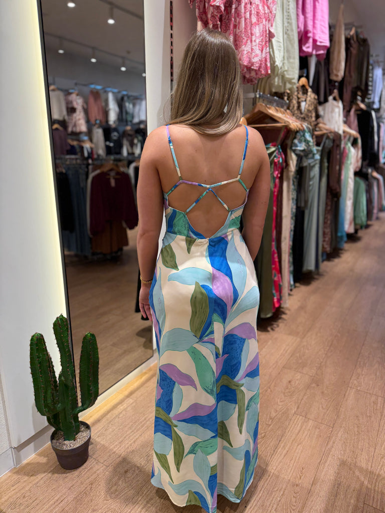 Cruxton Maxi Dress - Blue