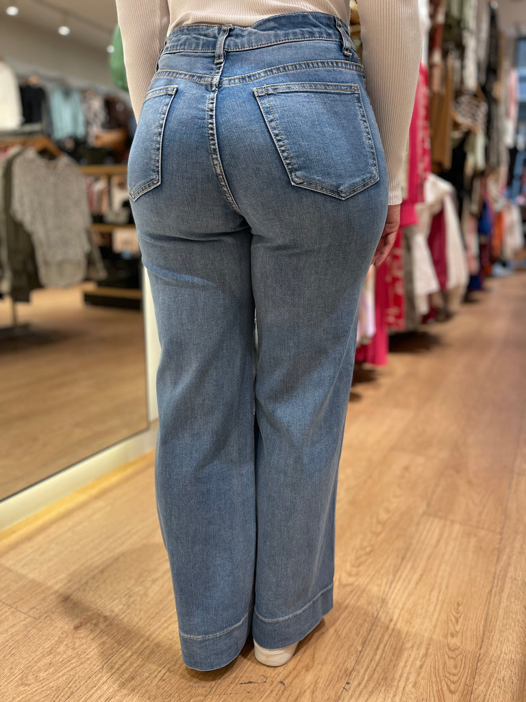 Wakee Aspire Wide Leg Jean - Denim