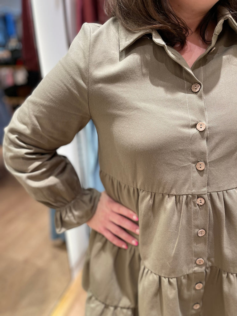 Baillmar Dress - Khaki