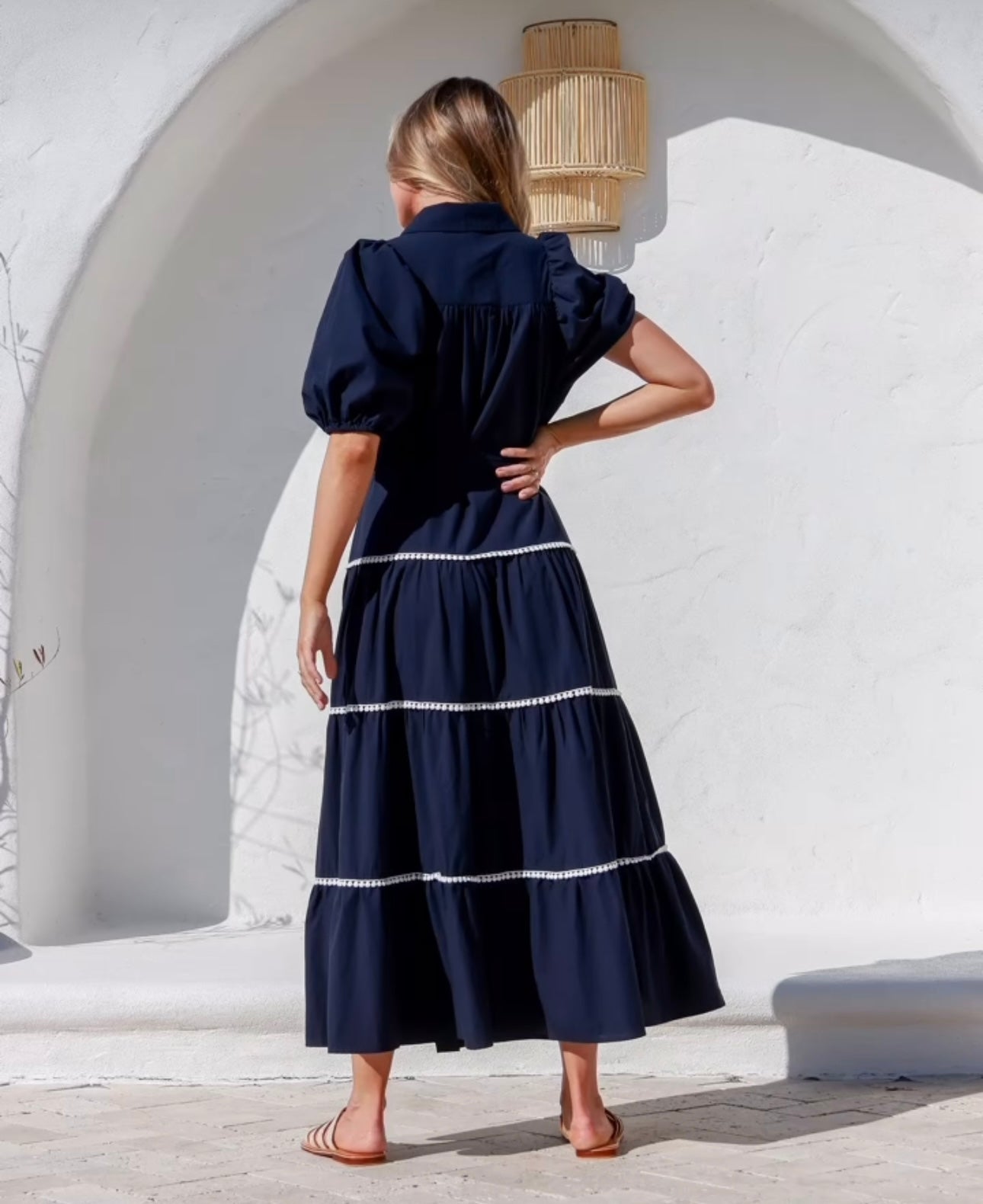 Dalian Maxi Dress - Navy