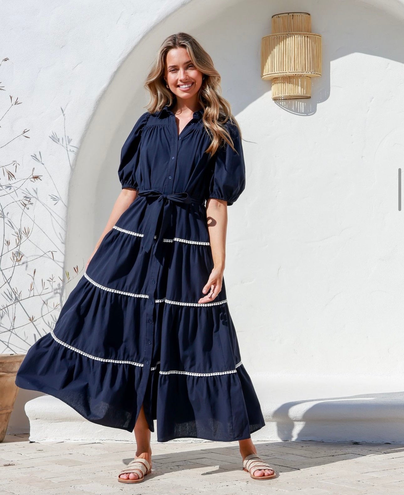 Dalian Maxi Dress - Navy