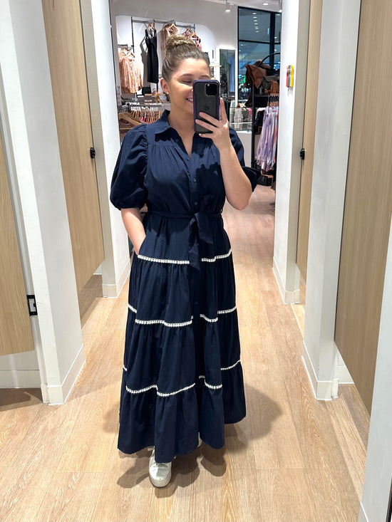 Dalian Maxi Dress - Navy
