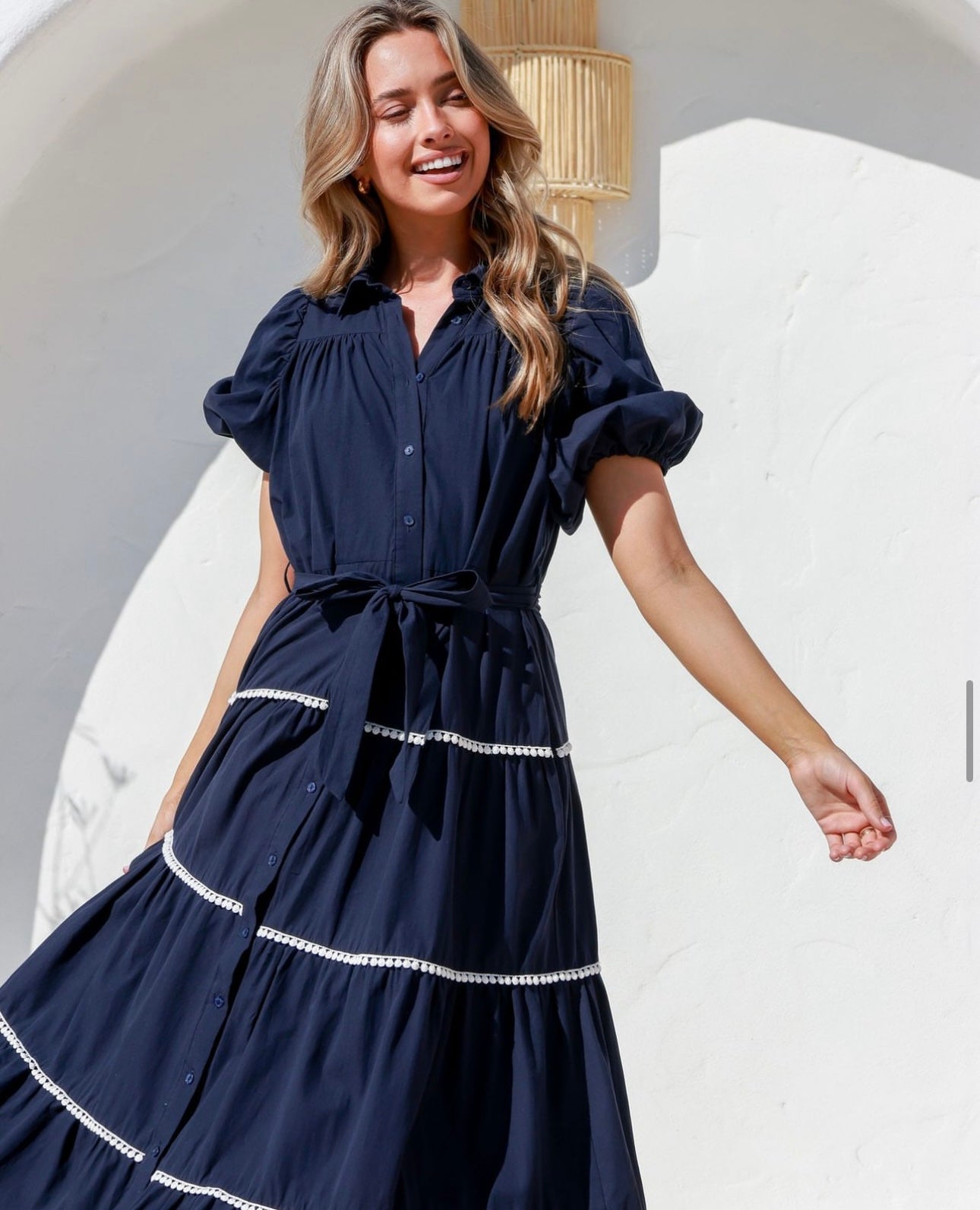 Dalian Maxi Dress - Navy