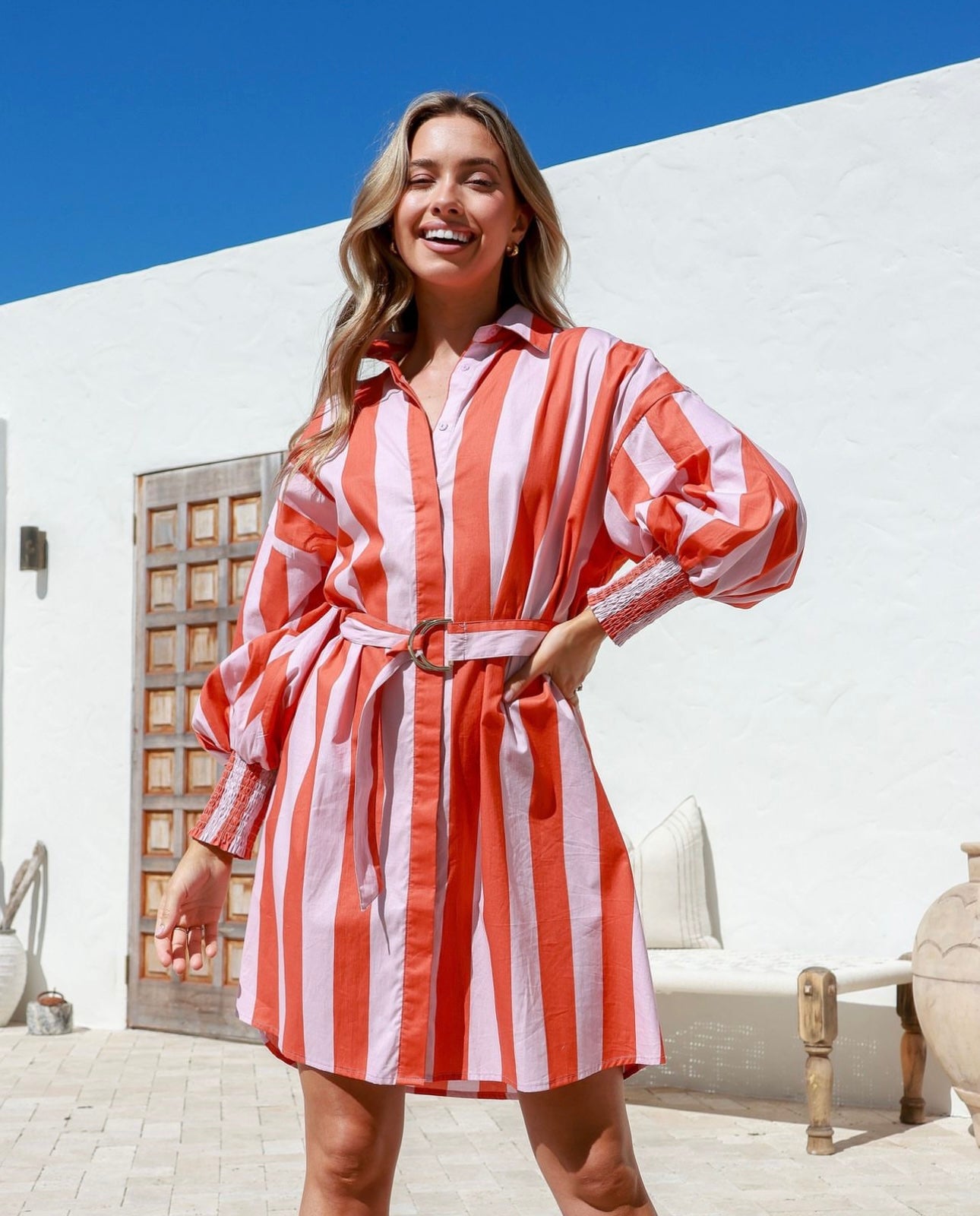 Tehran Dress - Delanie Stripe