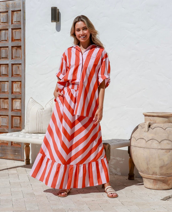 Links Top - Delanie Stripe