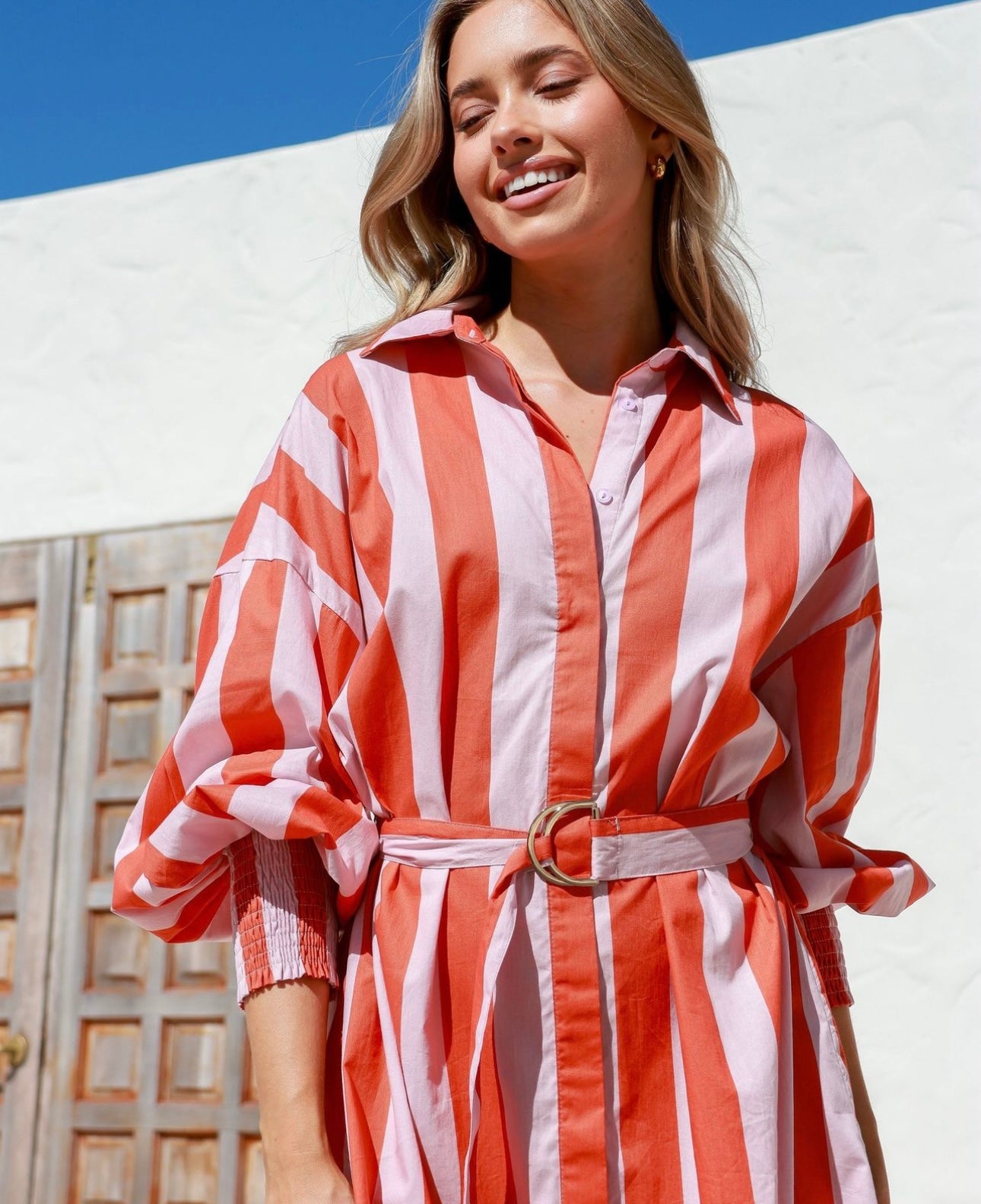 Tehran Dress - Delanie Stripe