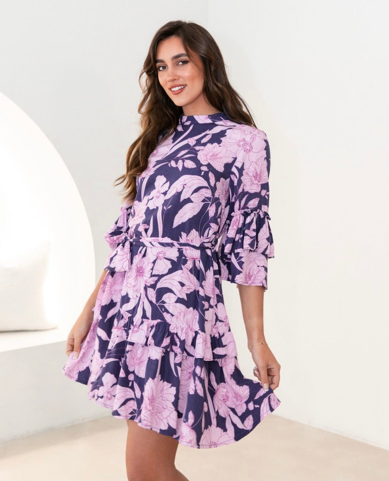 Monaco Dress - Rosario Print