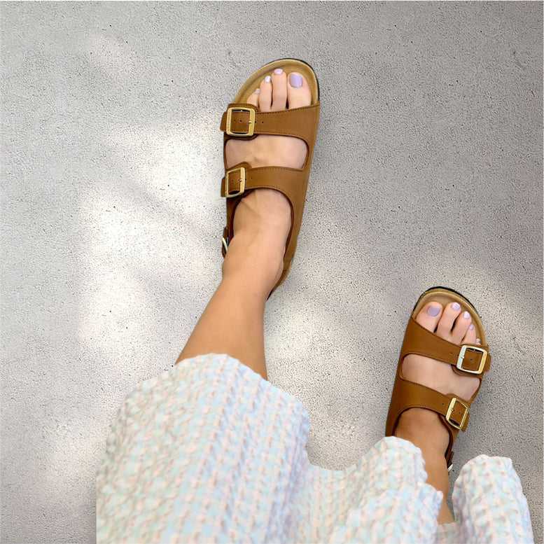 Human Harper Slide - Tan