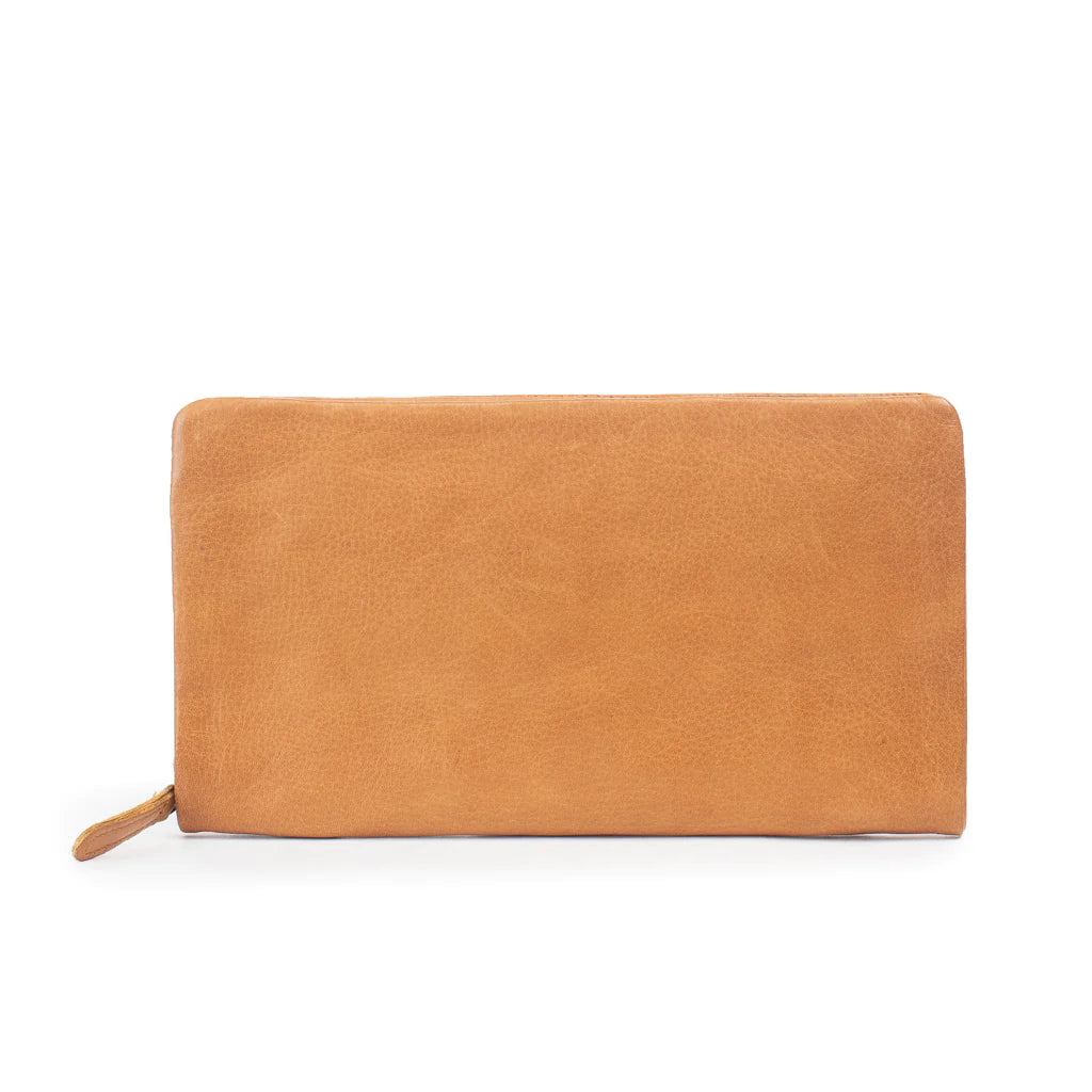 Dusky Robin Leather Harriet Purse - Olive