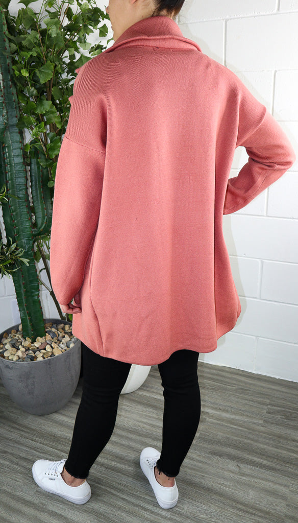Zuzu Coatigan - Spiced Coral