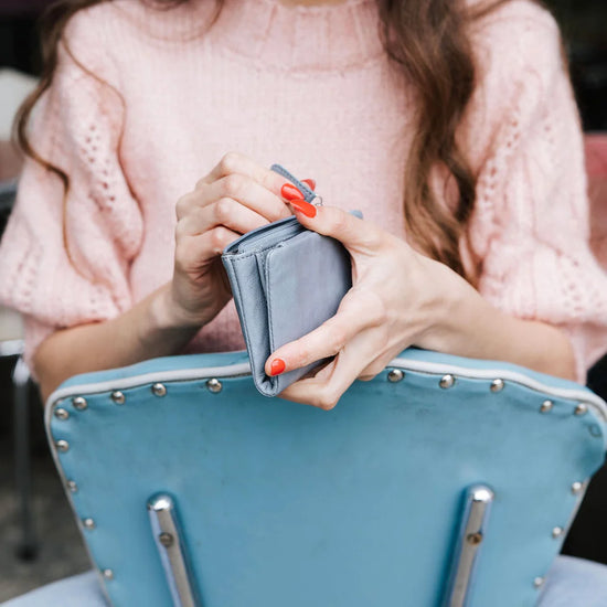 Dusky Robin Leather Dusky Purse - Dusty Pink