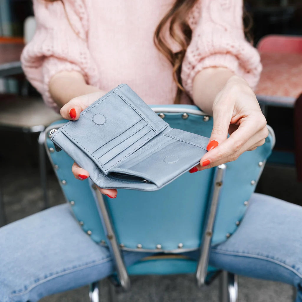 Dusky Robin Leather Dusky Purse - Dusty Pink