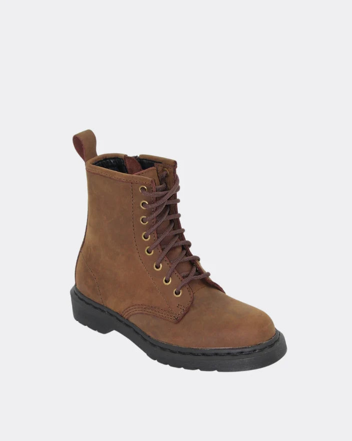 Human Porto Boot - Chocolate Crazy Horse