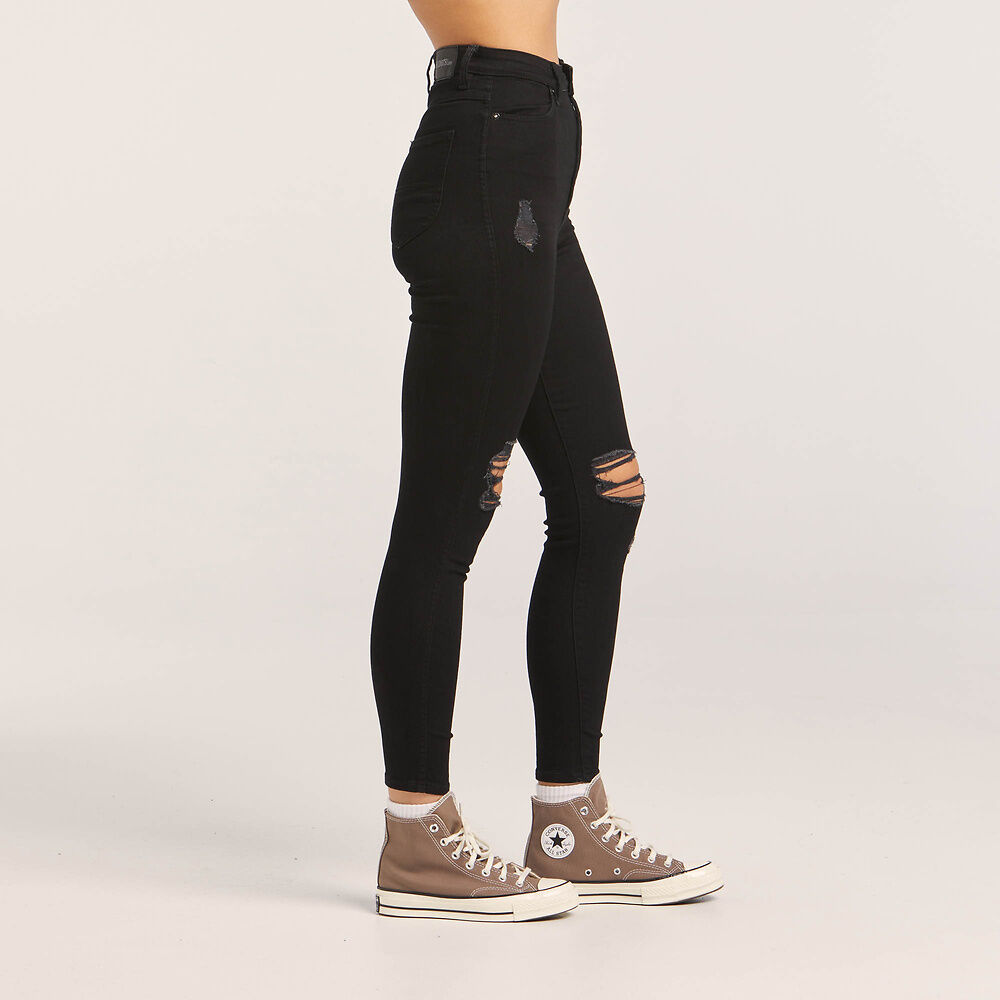 Riders By Lee Hi Rider Torn Jean - Black