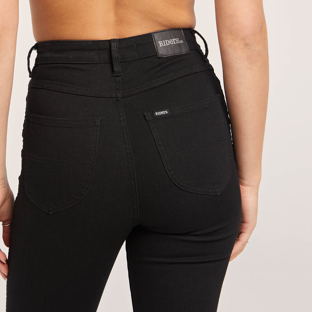 Riders By Lee Hi Rider Torn Jean - Black